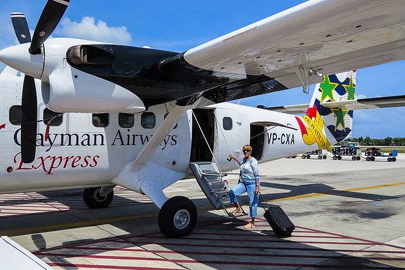 Grand to Little Cayman on a twin engine otter